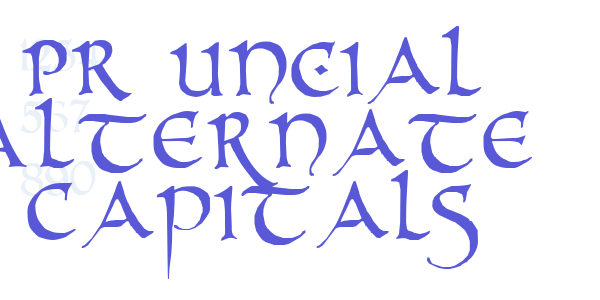 PR Uncial Alternate Capitals font free