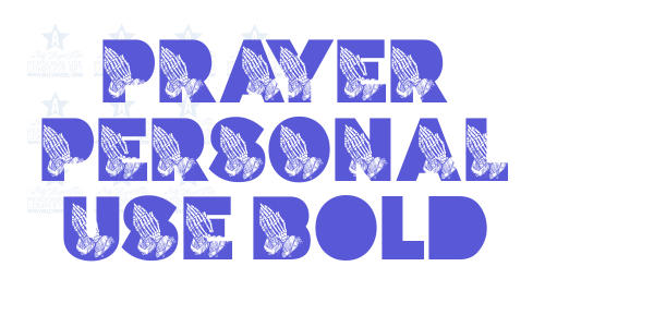 PRAYER PERSONAL USE Bold font free