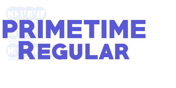 PRIMETIME Regular font