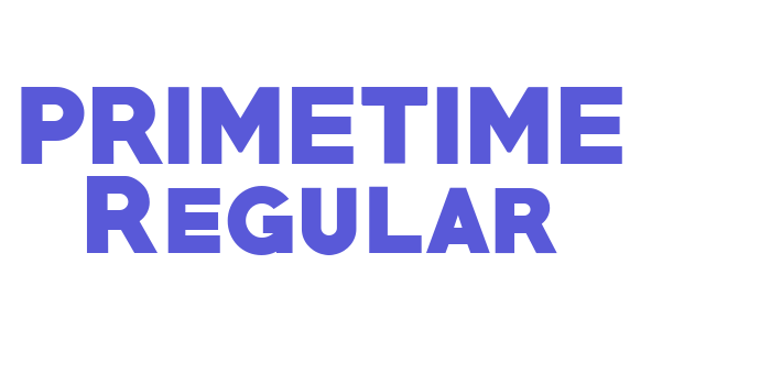 PRIMETIME Regular Font Download