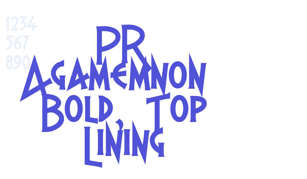 PR Agamemnon  Bold, Top Lining-font-download