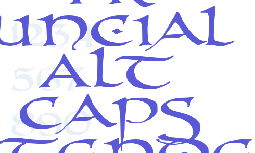 PR Uncial Alt Caps Extended Font