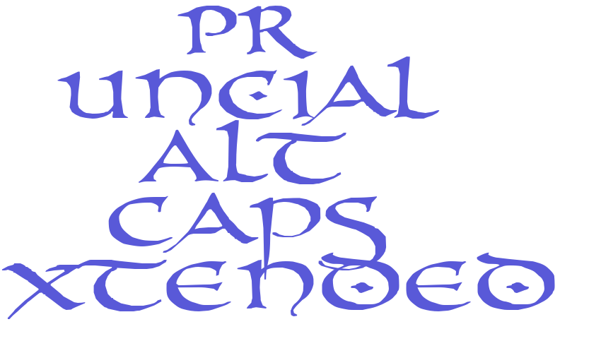 PR Uncial Alt Caps Extended Font Download