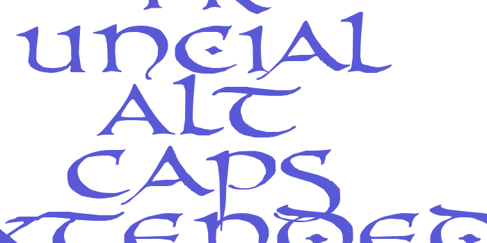 PR Uncial Alt Caps Extended Font