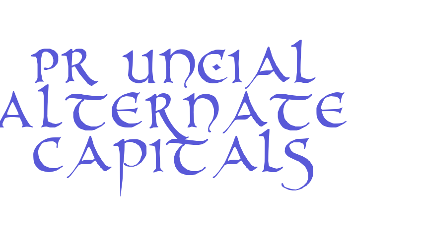 PR Uncial Alternate Capitals Font Download