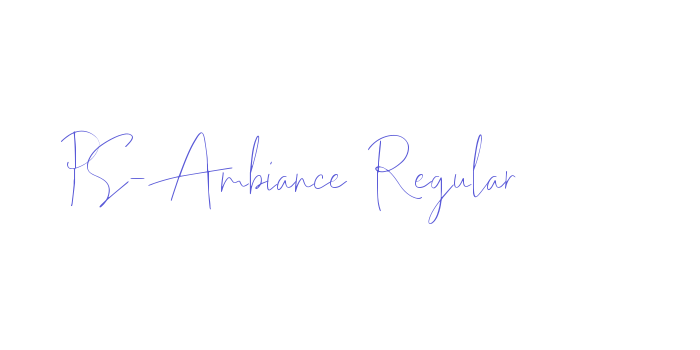 PS-Ambiance Regular Font Download