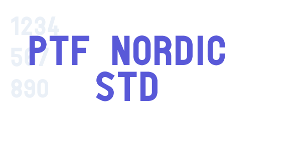 PTF NORDIC Std font free