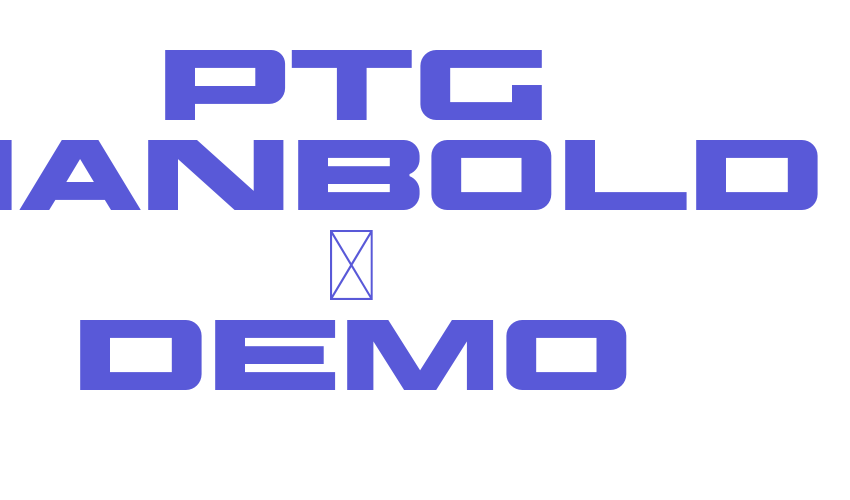 PTG HANBOLD – DEMO Font Download