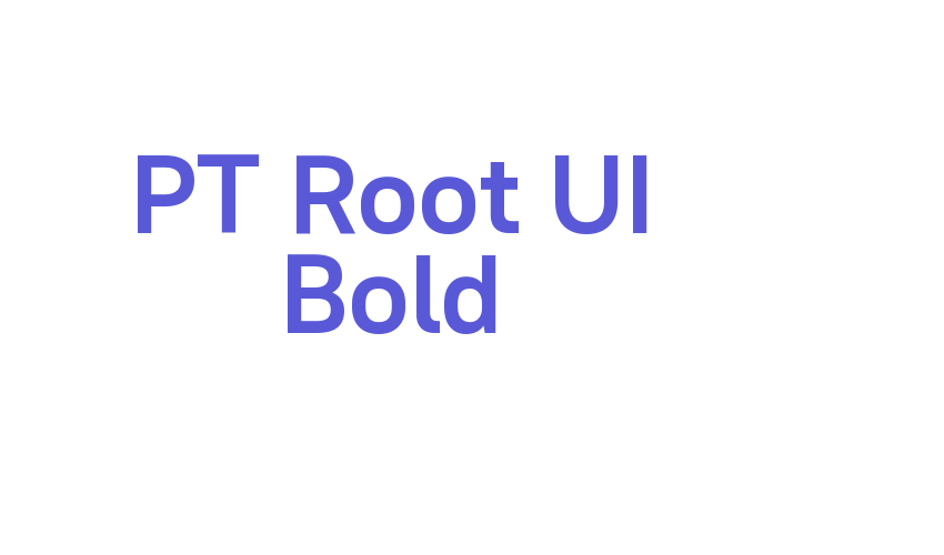 PT Root UI Bold Font Download