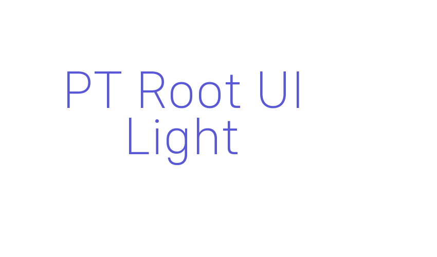 PT Root UI Light Font Download