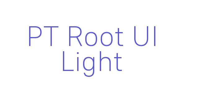 PT Root UI Light Font Download