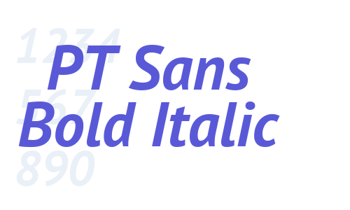 PT Sans Bold Italic Font Download