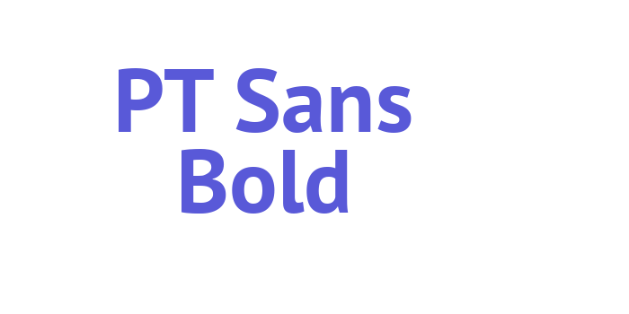 PT Sans Bold Font