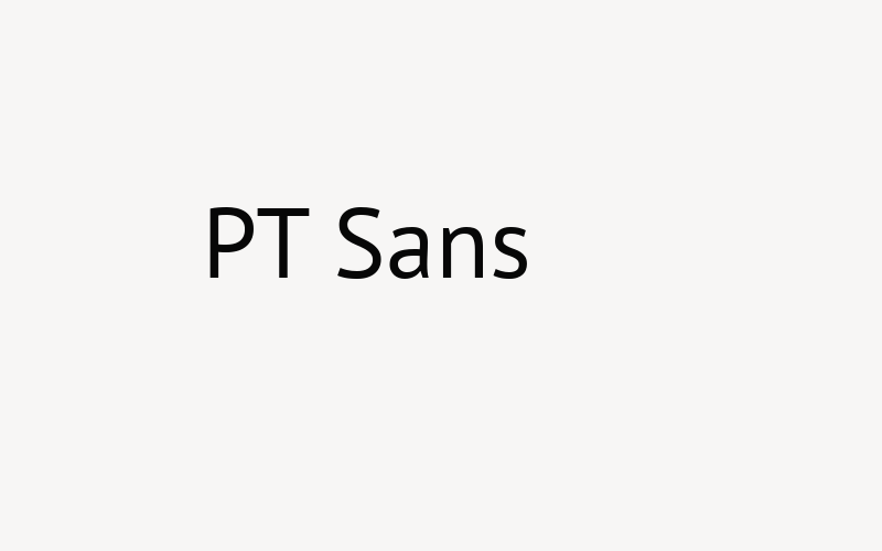 PT Sans Font