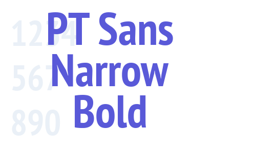 PT Sans Narrow Bold Font Download