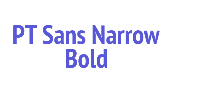 PT Sans Narrow Bold Font Download