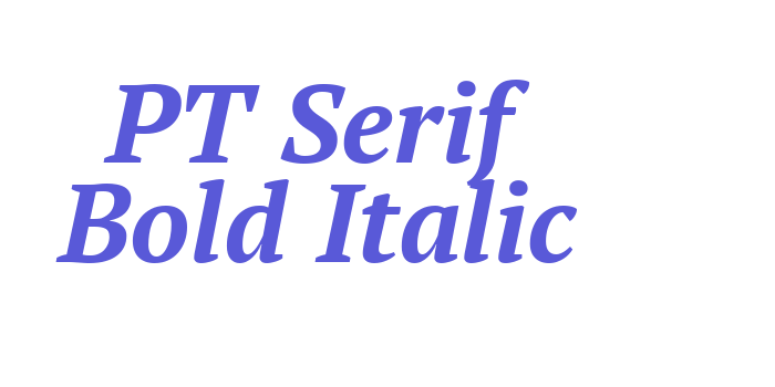 PT Serif Bold Italic Font