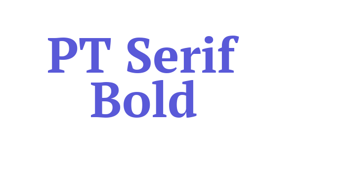 PT Serif Bold Font