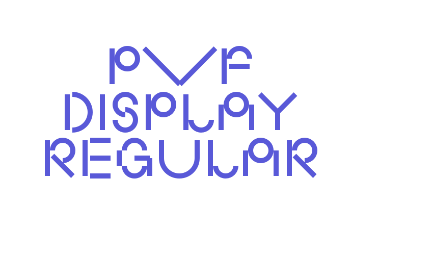 PVF Display Regular Font Download