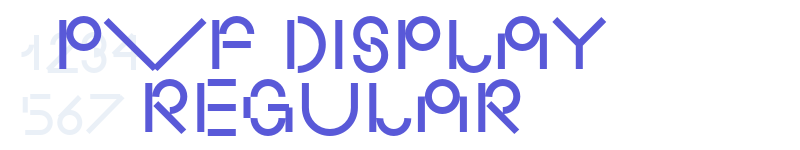PVF Display Regular-related font
