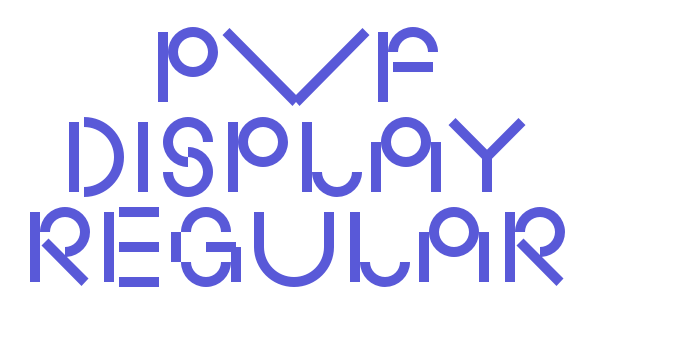 PVF Display Regular Font