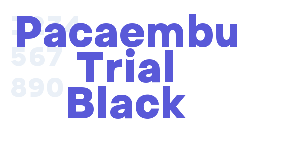 Pacaembu Trial Black font free