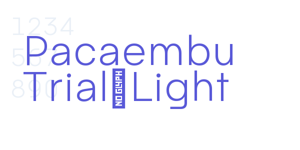 Pacaembu Trial Light font