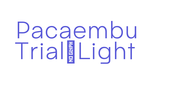 Pacaembu Trial Light Font Download