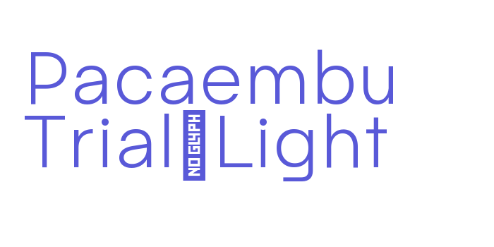 Pacaembu Trial Light Font