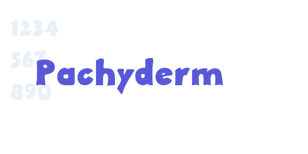 Pachyderm font