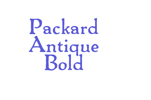 Packard Antique Bold Font