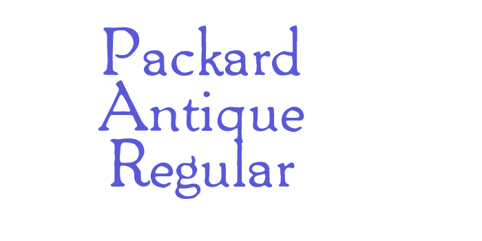 Packard Antique Regular Font Download