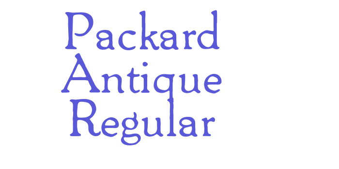 Packard Antique Regular Font