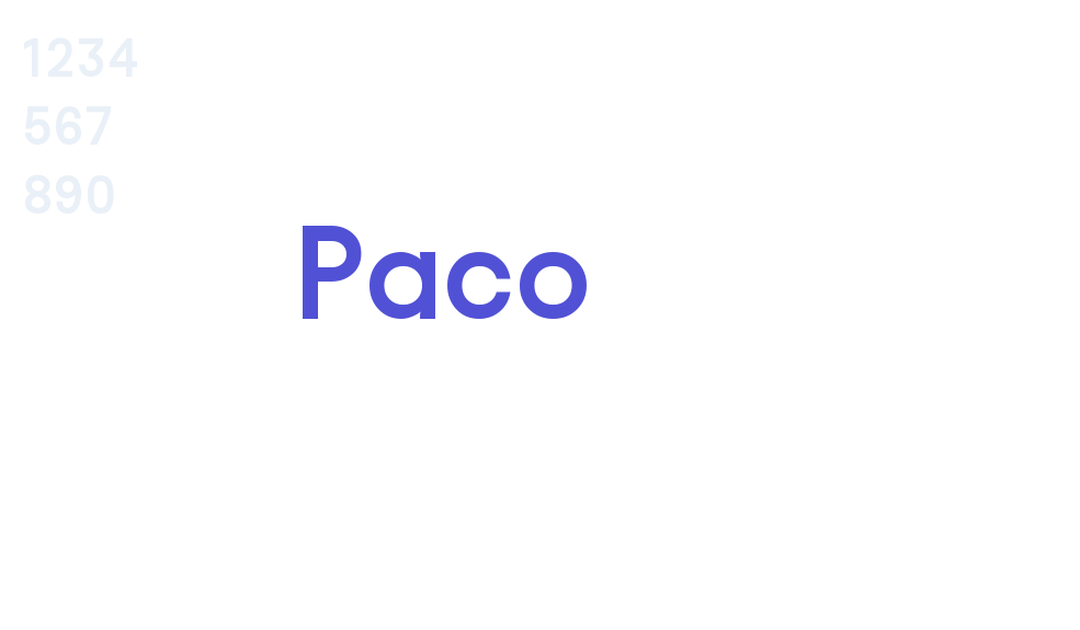 Paco-font-download