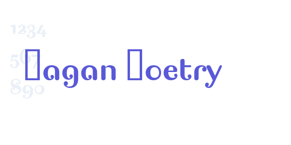 Pagan Poetry font