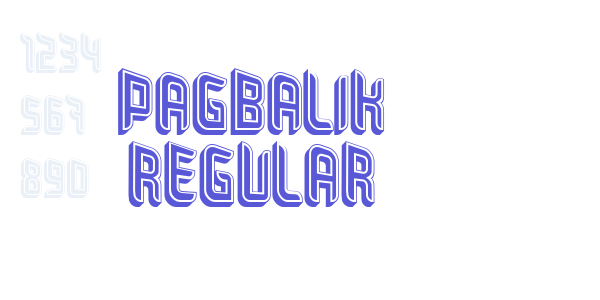 Pagbalik Regular font free