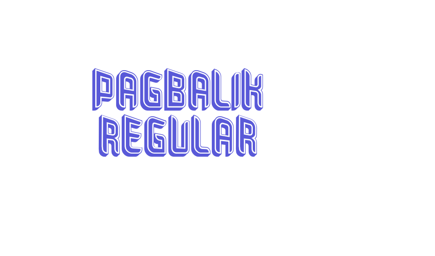 Pagbalik Regular Font