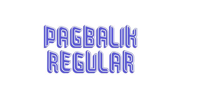 Pagbalik Regular Font Download