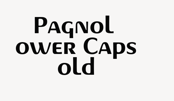 Pagnol Lower Caps Bold Font