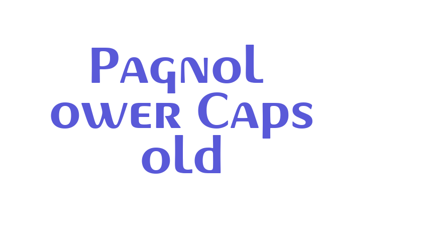 Pagnol Lower Caps Bold Font