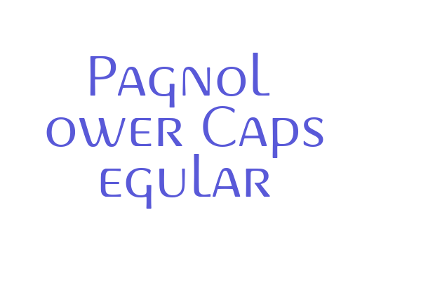 Pagnol Lower Caps Regular Font