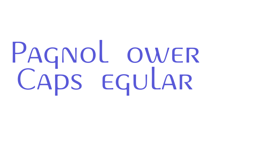 Pagnol Lower Caps Regular Font