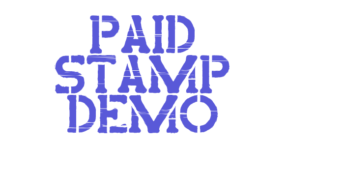 Paid Stamp Demo Font Download