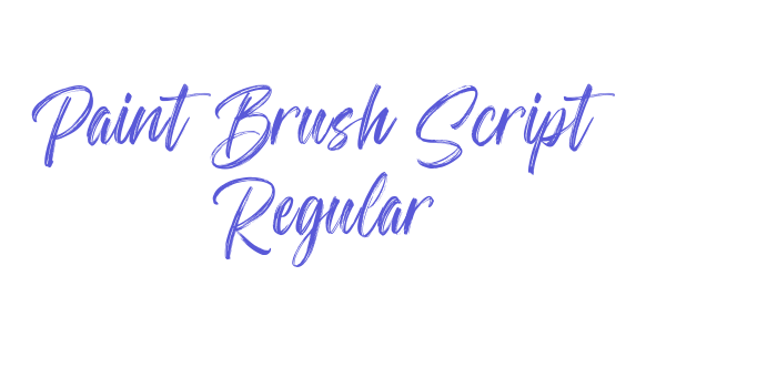 Paint Brush Script Regular Font Download