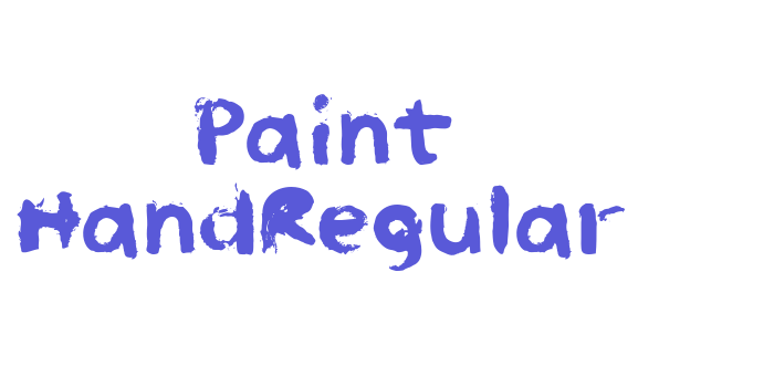 Paint HandRegular Font Download