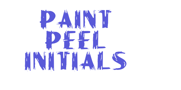 Paint Peel Initials Font Download