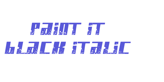 Paint it black Italic Font Download