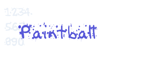 Paintball font free