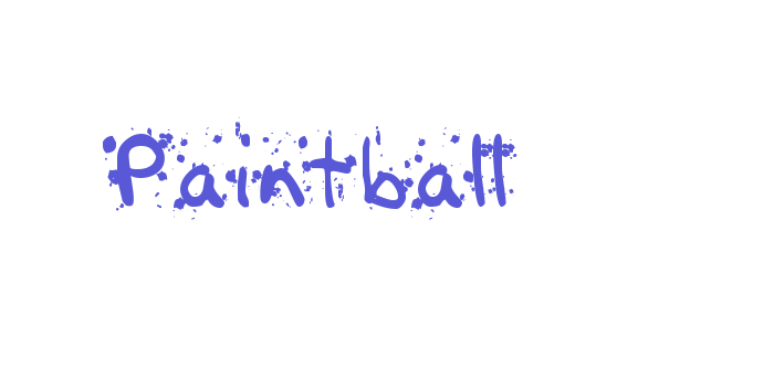 Paintball Font Download