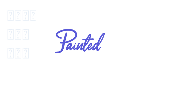 Painted font free